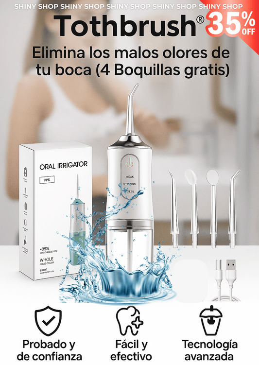 🦷 LiquiBrush®I Elimina los malos olores de tu boca (4 Boquillas gratis)